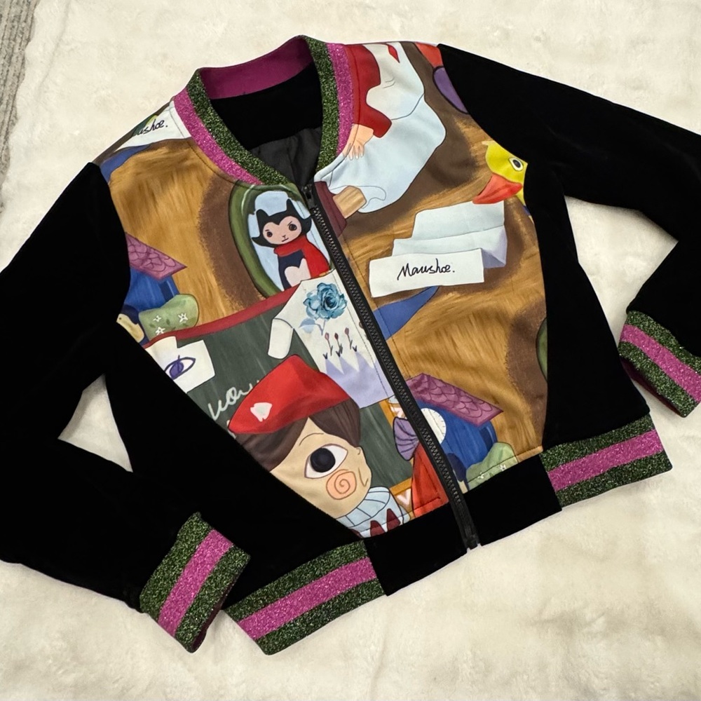 Maushoe Rare Design Print Bomber Jacket